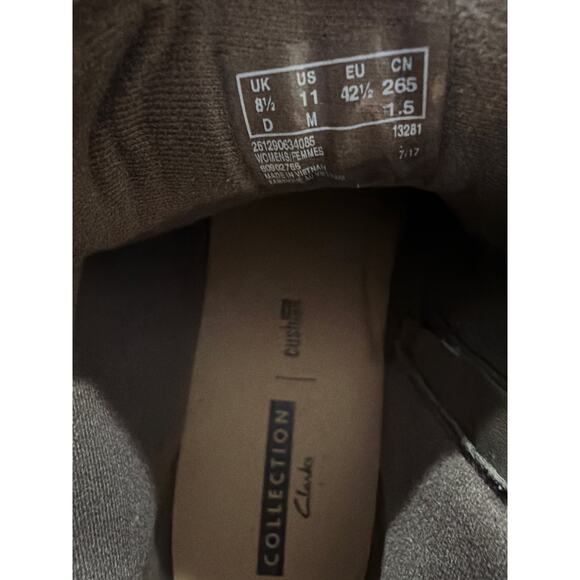 Clarks Collections Olive Tamitha Key Lace Up Ankle Boots Size Women's 11 - Picture 9 of 9